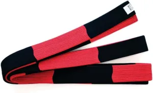 Deluxe Martial Arts Instructors Dan Block Belt - Red/Black