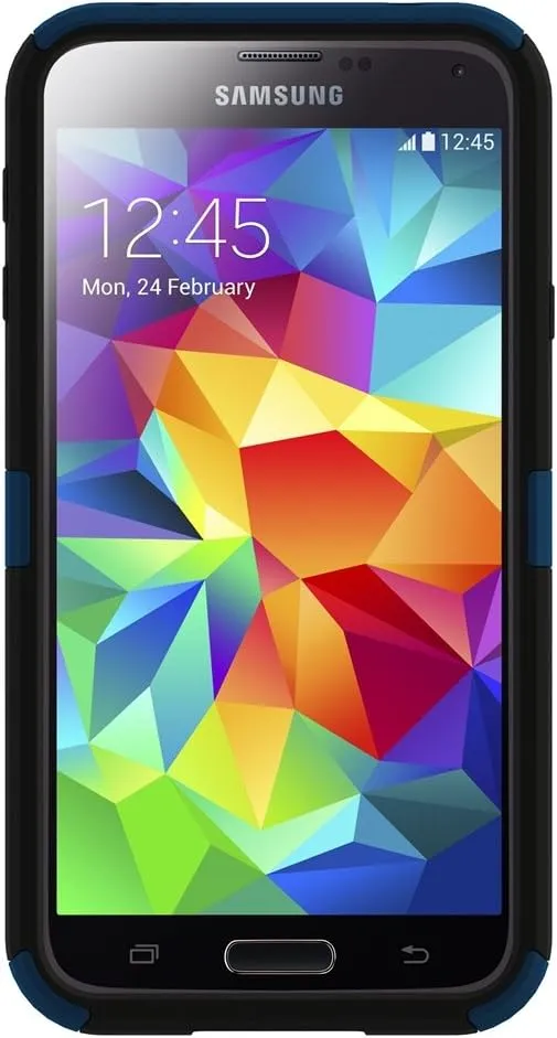 DILEX Case with Metal Kickstand and Holster Combo for Samsung Galaxy S5 - Retail Packaging - Royal Blue