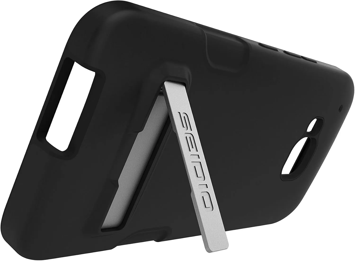 Dilex Pro Case with metal Kickstand and Holster Combo for HTC One M9 - Retail Packaging - Black