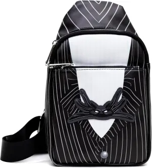 Disney Bag, Cross Body, The Nightmare Before Christmas NBC Jack Skellington, Vegan Leather, Black