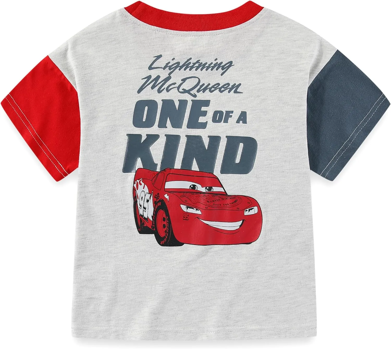Disney Cars Lightning McQueen Boys 2 Piece Short Sleeve T-Shirt and Shorts Set for Toddler and Big Kids