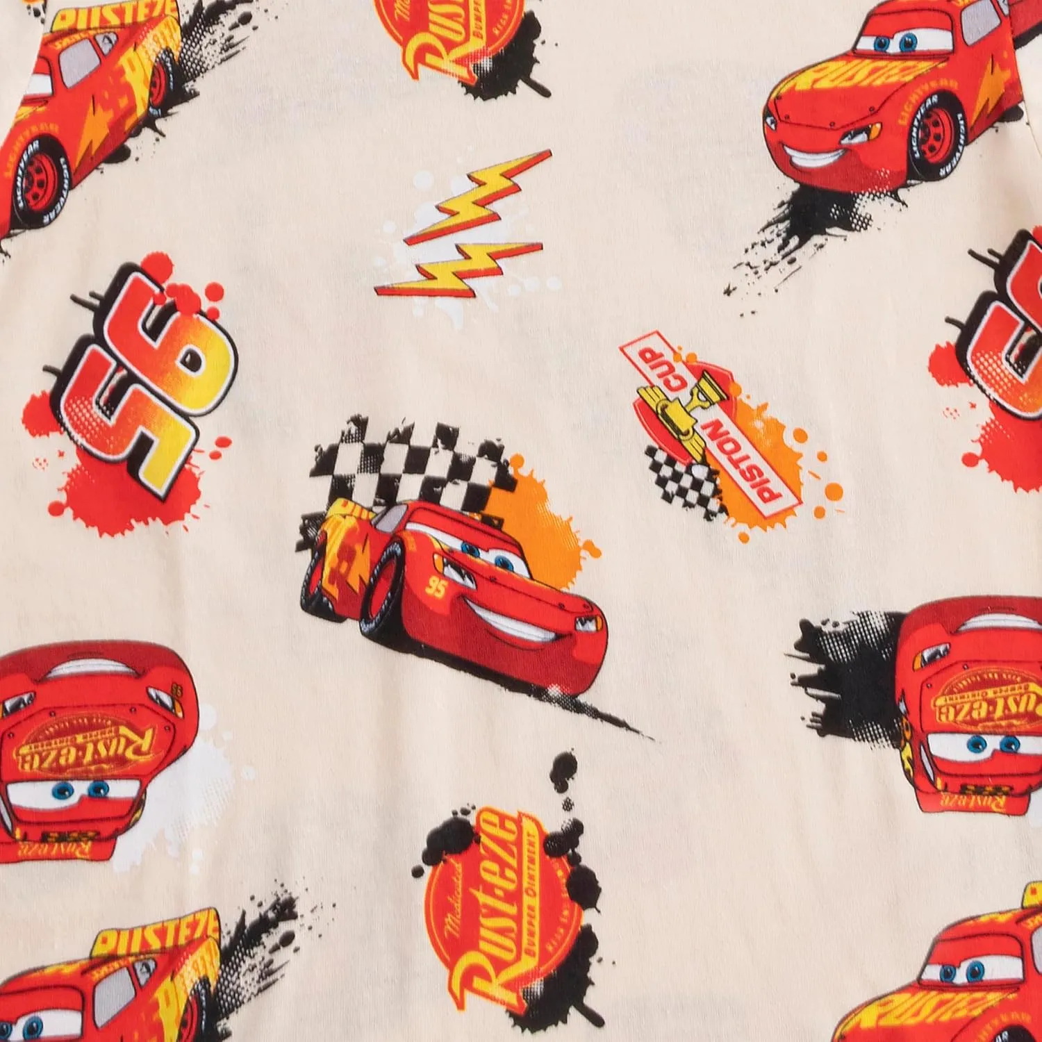 Disney Cars Lightning McQueen Boys Short Sleeve T-Shirt for Toddler and Big Kids