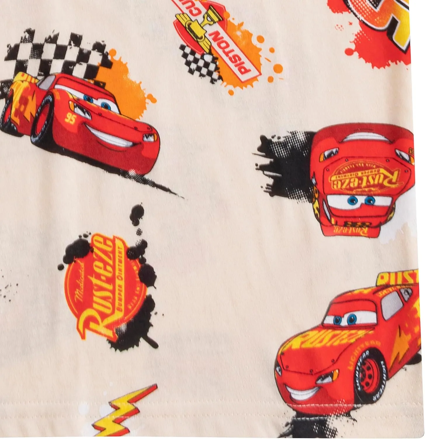 Disney Cars Lightning McQueen Boys Short Sleeve T-Shirt for Toddler and Big Kids