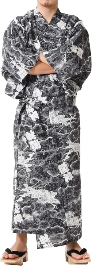 Dita Tokyoin Traditional Made In Japan Cotton Yukata Robe (Japanese Pajama Kimono) Easy Wearing set2