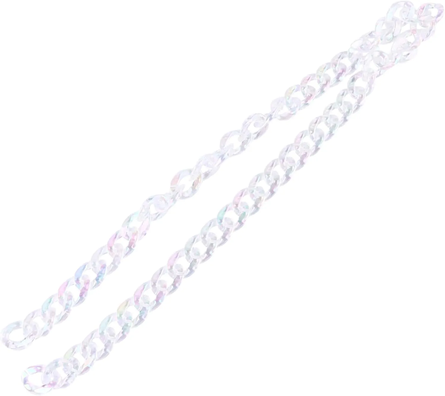 DOITOOL 1pc Acrylic Bag Chain Strap Transparent Replacement Shoulder Strap for Handbags Durable Chain Accessory for Customizing Your Purse and Enhancing Style