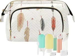 Dream Catcher Boho Makeup Bag Zipper Makeup Bags For Women Women's Coin Change Purse for Makeup Brushes