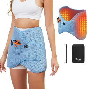 Dual Hip Heating Pad for Hip Support Brace,12V Heated Hip Wrap with 15000mAh Battery and Hot Cold Modes for Double HIPS,Back&Abdomen,Thighs,Shoulders,Portable Electric Heat Pad Belt for Women Men
