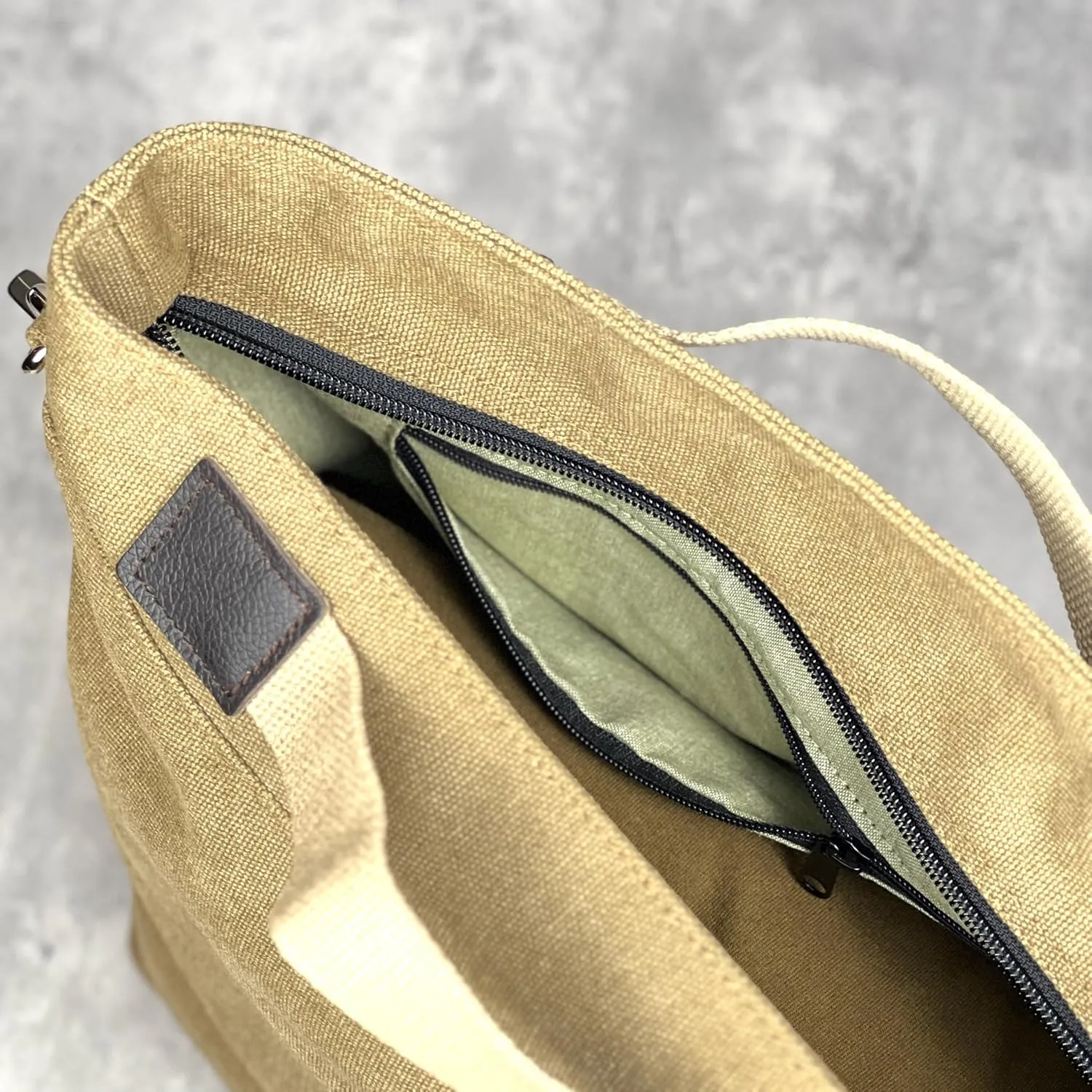 DuraStyle Canvas Crossbody Bag, Messenger, Hobo, Versatile, Zipper at Opening