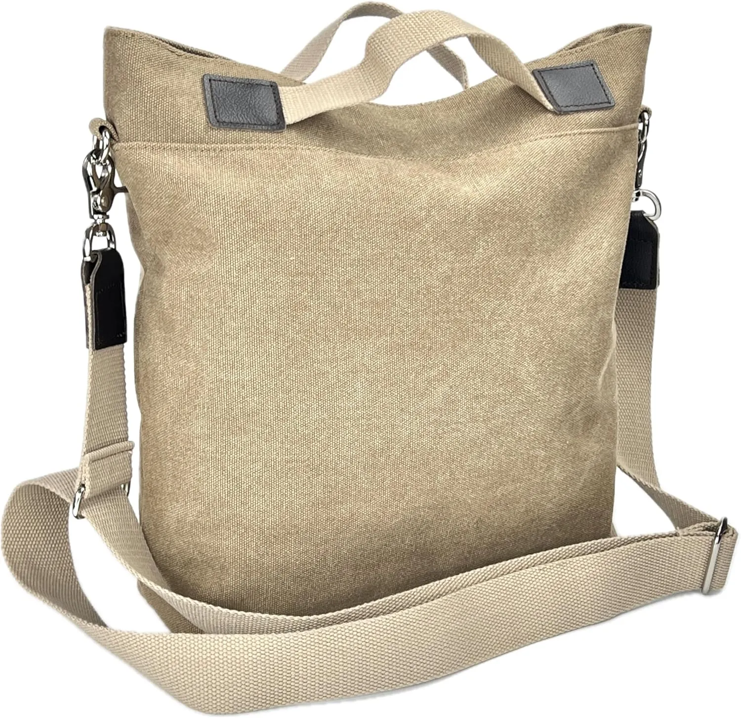 DuraStyle Canvas Crossbody Bag, Messenger, Hobo, Versatile, Zipper at Opening