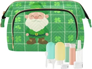 Dwarf and Clover Green Cosmetics Bag Lightweight Medicine Bag Change Purse for Travel Kit