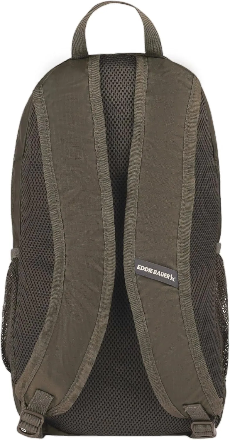Eddie Bauer Stowaway Packable Backpack-Made from Ripstop Polyester, Dark Forest, 20L