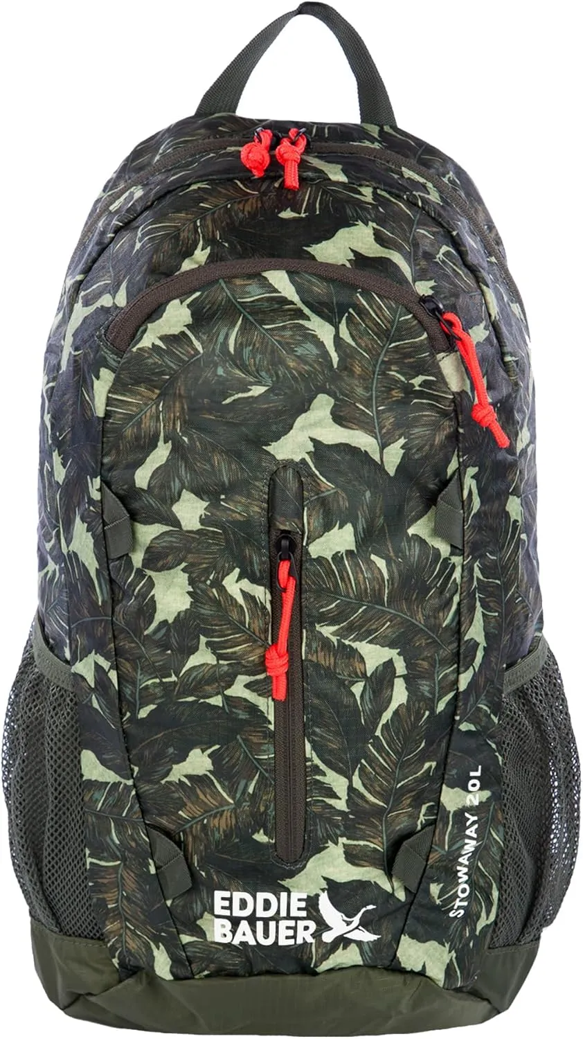 Eddie Bauer Stowaway Packable Backpack-Made from Ripstop Polyester, Dark Loden, 20L