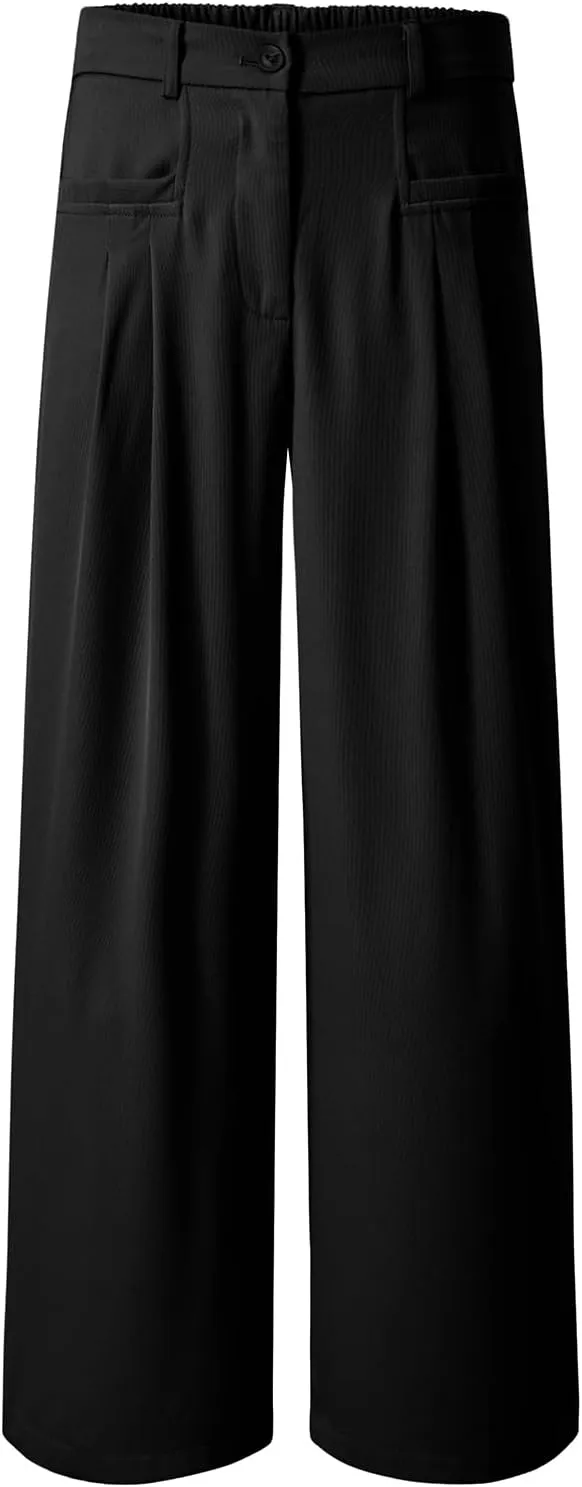 EVALESS Work Pants Women High Waisted Business Casual Outfits 2024 Office Dress Pant Trousers