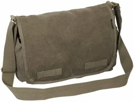Everest 15 in. Cotton Canvas Messenger Bag