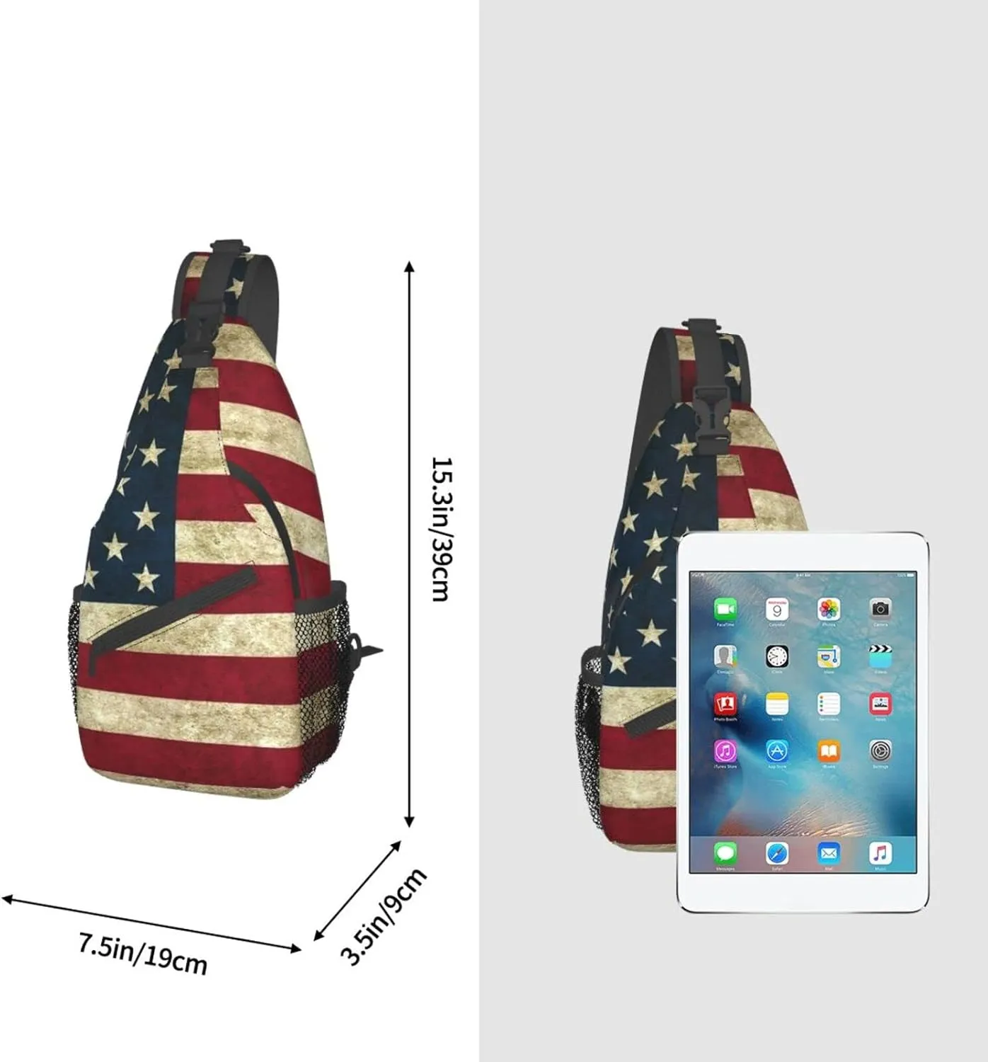 Fashion Chest Sling Bag Crossbody Shoulder Backpack Adjustable Lightweight Travel Hiking Casual Daypack Unisex