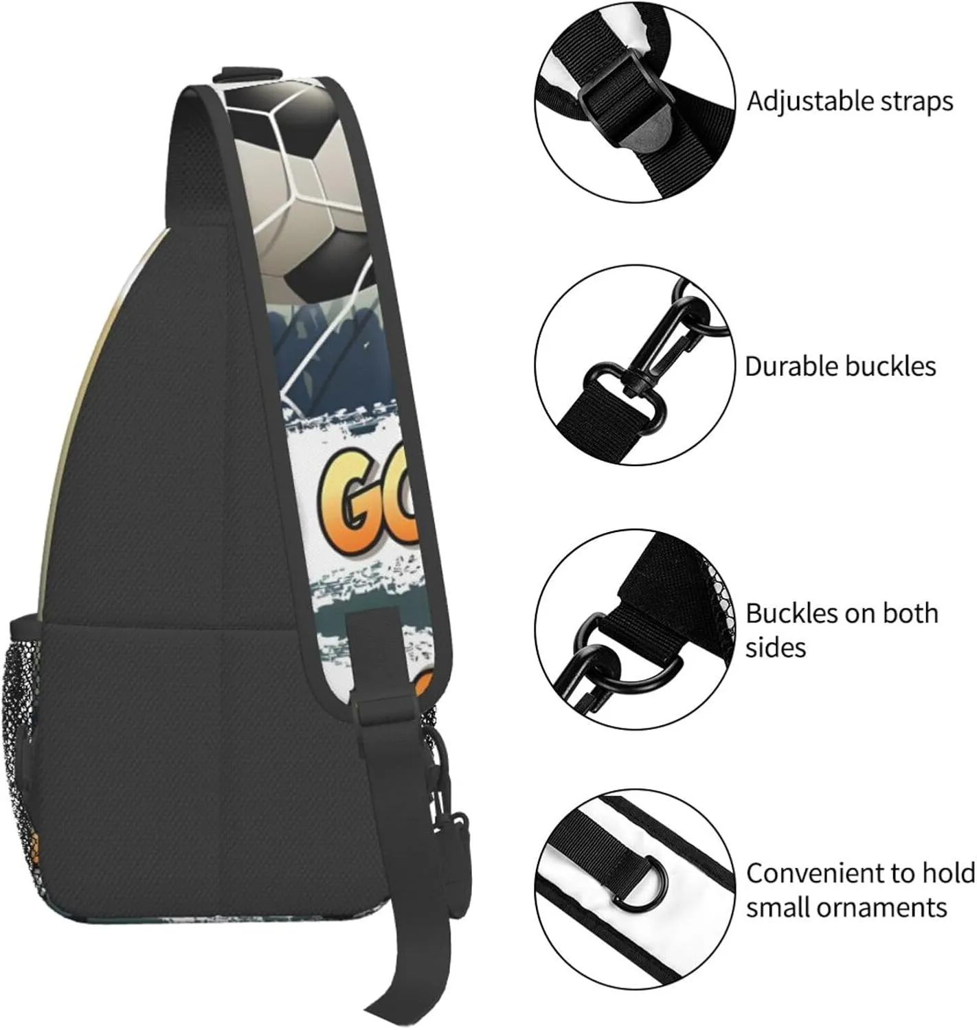 Fashion Chest Sling Bag For Women Men Adjustable Strap Crossbody Shoulder Backpack Hiking Travel Fashion Unisex Daypack