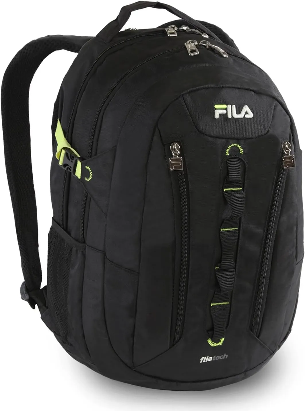 Fila Vertex Tablet and Laptop Backpack, Black/NEON, One Size