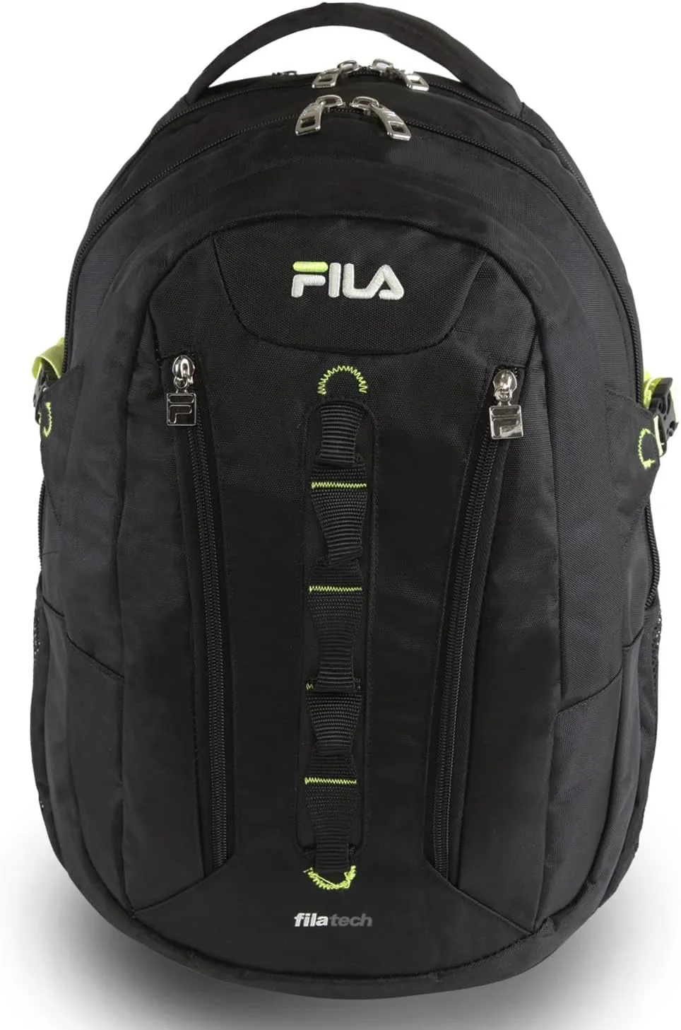 Fila Vertex Tablet and Laptop Backpack, Black/NEON, One Size