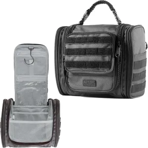 Fitdom Tactical Hanging Toiletry Bag Dopp Kit For Men & Women. Perfect For Travel & Storage for Cosmetic, Clipper, Toothbrush, Shower, Shaving & Grooming Care. Best Overnight Toiletries Organizer Case