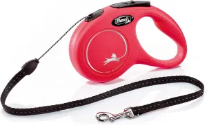 Flexi Classic Red Small Corded Dog Lead 5M 12kg