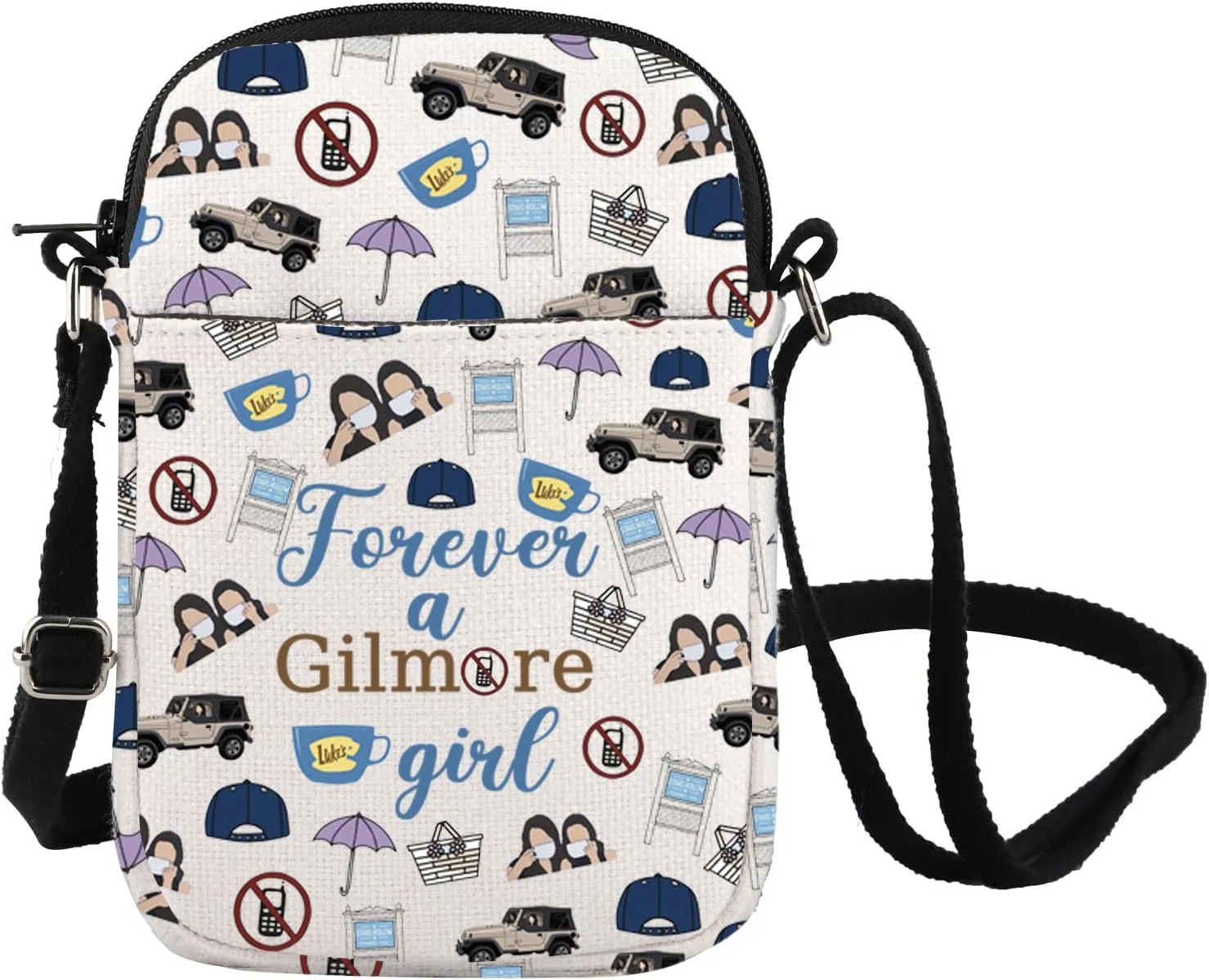 FOTAP Gilmore Luke's Crossbody Bag Lorelai And Rory Fans Gift Luke's Diner Shoulder Bag Gilmore TV show Merchandise