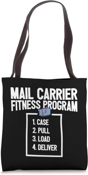 Funny Mail Carrier Mailman I Fitness Programm Postman Tote Bag