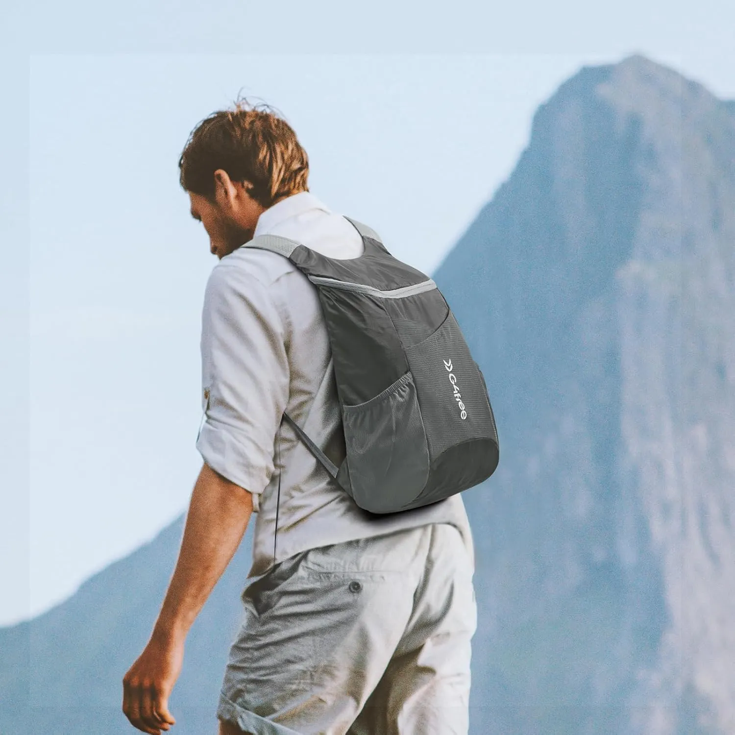 G4Free 11L Hiking Backpack Small Ultra light Packable Backpack Travel Bag for Women Men Casual Outdoor Camping Daypack (Dark Grey)
