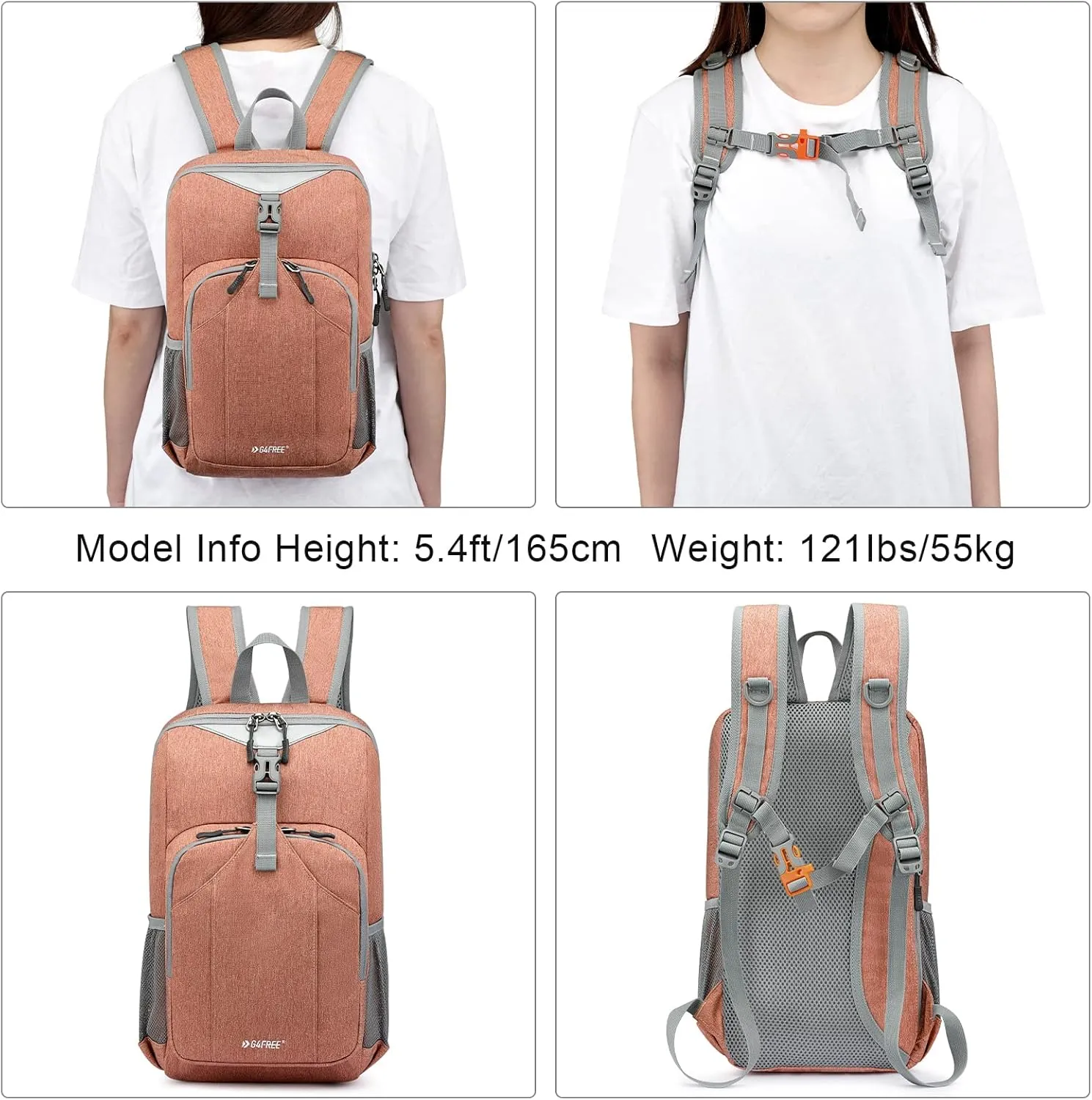G4Free Mini 10L Hiking Daypack Small Hiking Backpack Cycling Compact Shoulder Backpack Outdoor for Men Women