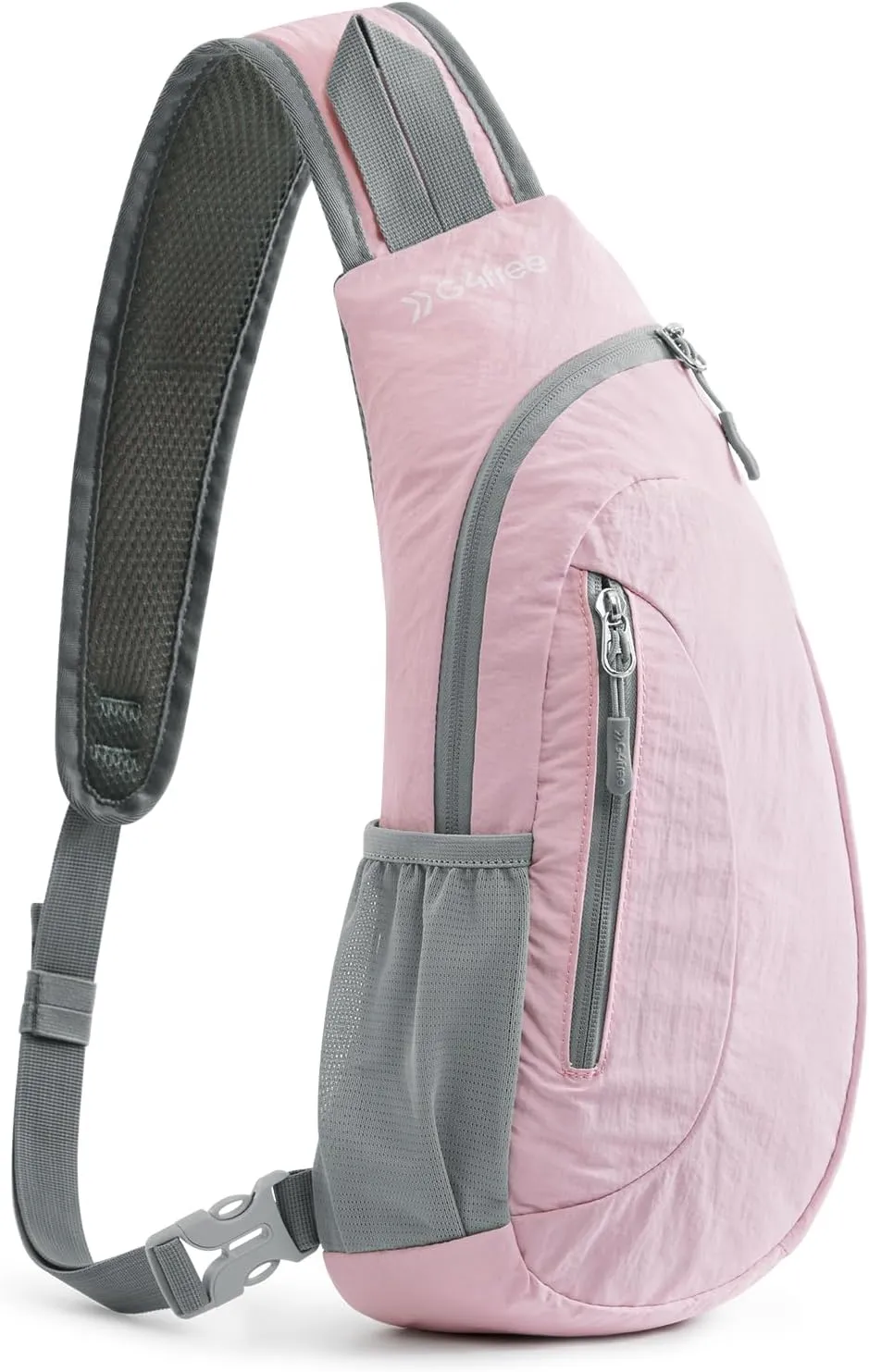 G4Free Sling Bags Men and Women Shoulder Backpack Small Crossbody Chest Sling Backpack (Pink)
