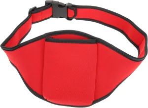 Garneck Red Mic Pack Belt for Fitness Instructors - Portable Microphone Waist Belt with Anti-Dropping Strap Ideal for Fitness Classes and Public Speaking Comfortable and Secure Fit