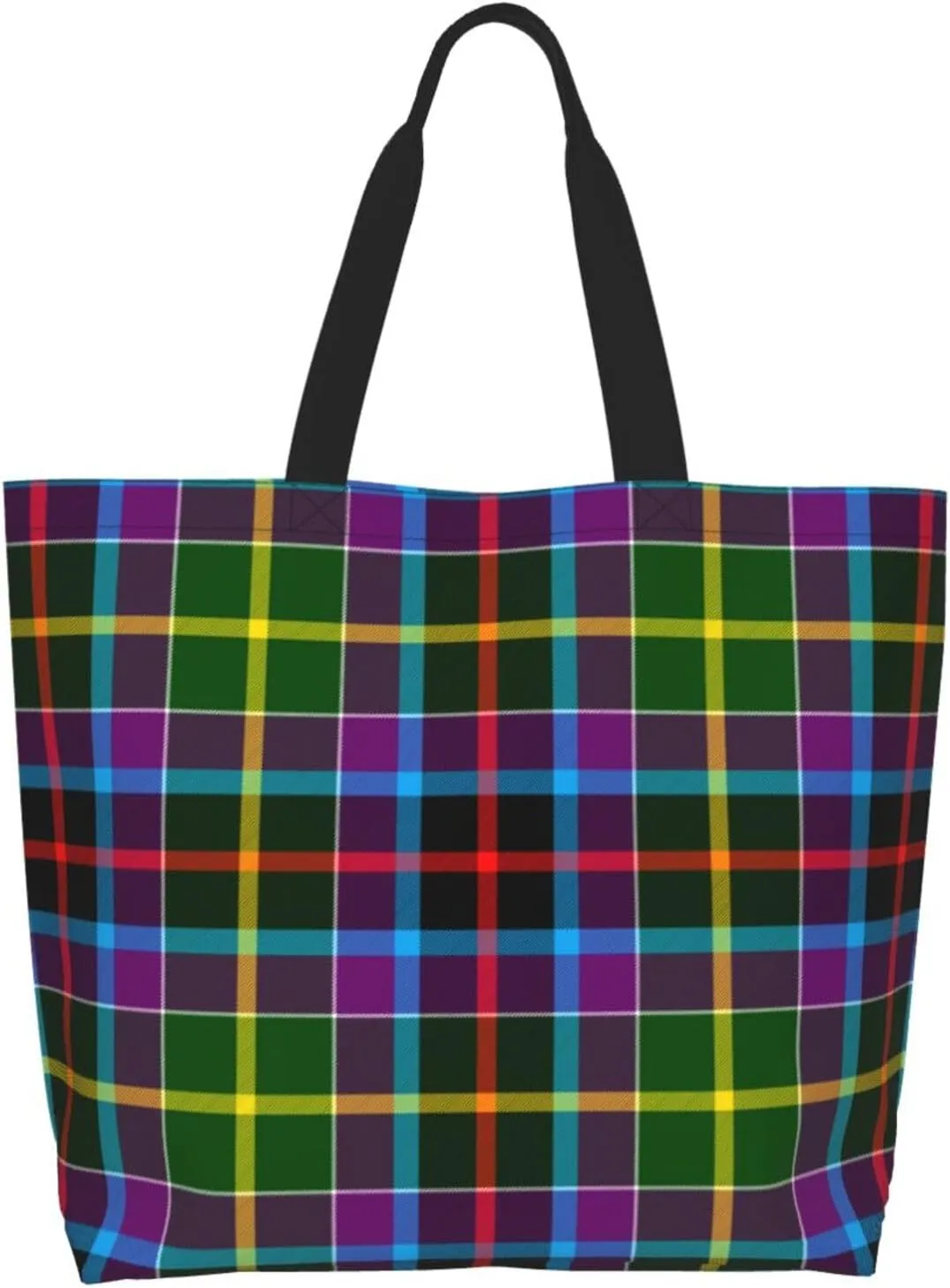 Georgia Tartan Tote Bag For Women Weekender Travel Bag Reusable Grocery Bags Large Totes Handbags