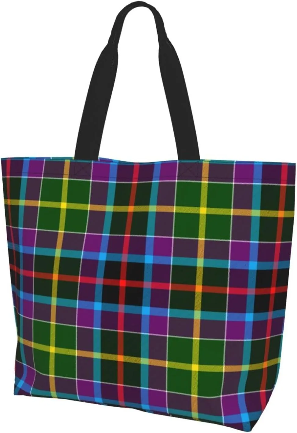 Georgia Tartan Tote Bag For Women Weekender Travel Bag Reusable Grocery Bags Large Totes Handbags