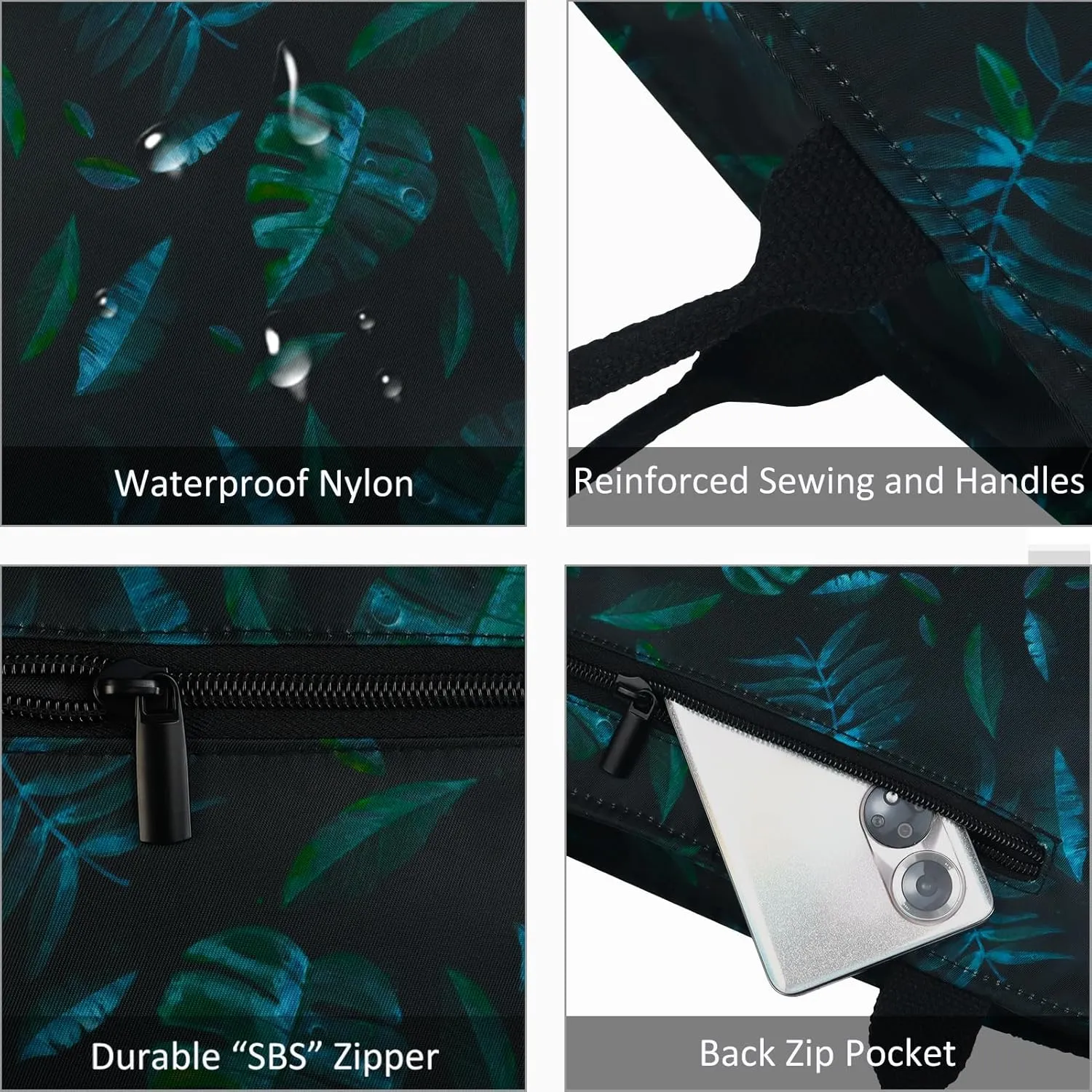Gloppie Lunch Bag Women Lunch Box Insulated Tote Bag for Work Leakproof Lunch Bags Cooler Bags Plantain Leaf 9L