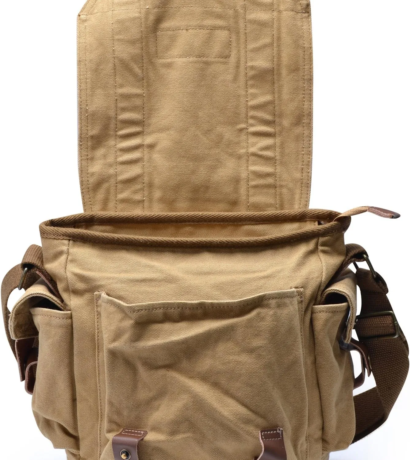 Gootium Canvas Messenger Bag - Small Vintage Shoulder Purse Crossbody Satchel