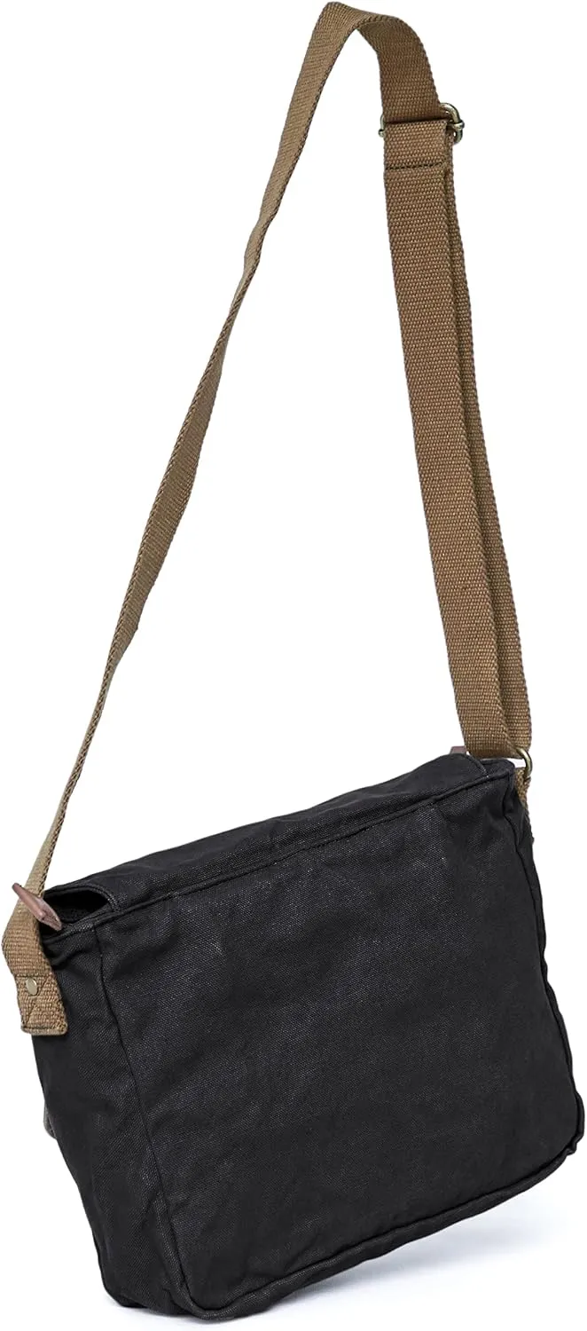 Gootium Canvas Messenger Bag - Vintage Crossbody Shoulder Bag Military Satchel