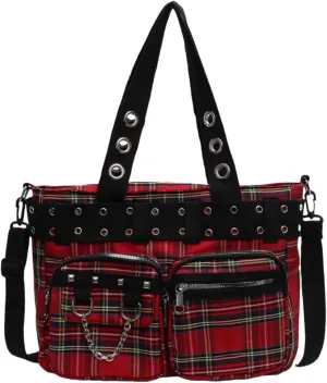 Goth Punk Messenger Bag, Emo Gothic Shoulder Bag