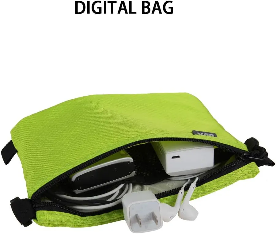 GOX Small Toiletry Bag for Men Bulk Cosmetic Bag Dopp Kit Carry On Zipper Pouch Organization Nylon Small Packing Sack Waterproof