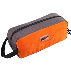 GOX Small Travel Toiletry Bag, Dopp Kit Case For Men, Multifunction Organizer Pouch (Orange/Grey)