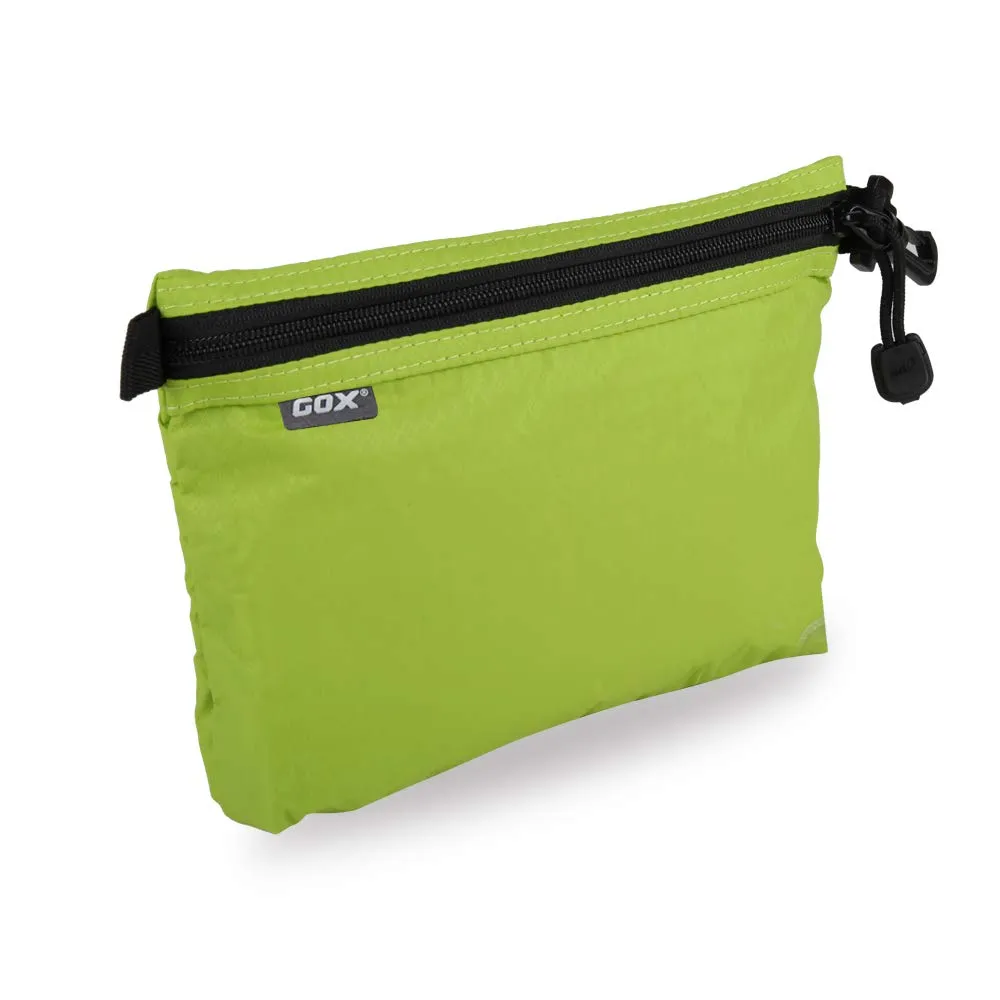 GOX Travel Toiletry Bag Carry On Zipper Pouch Cosmetic Kit Makeup Digital Bag Water Resistant Nylon (Green)
