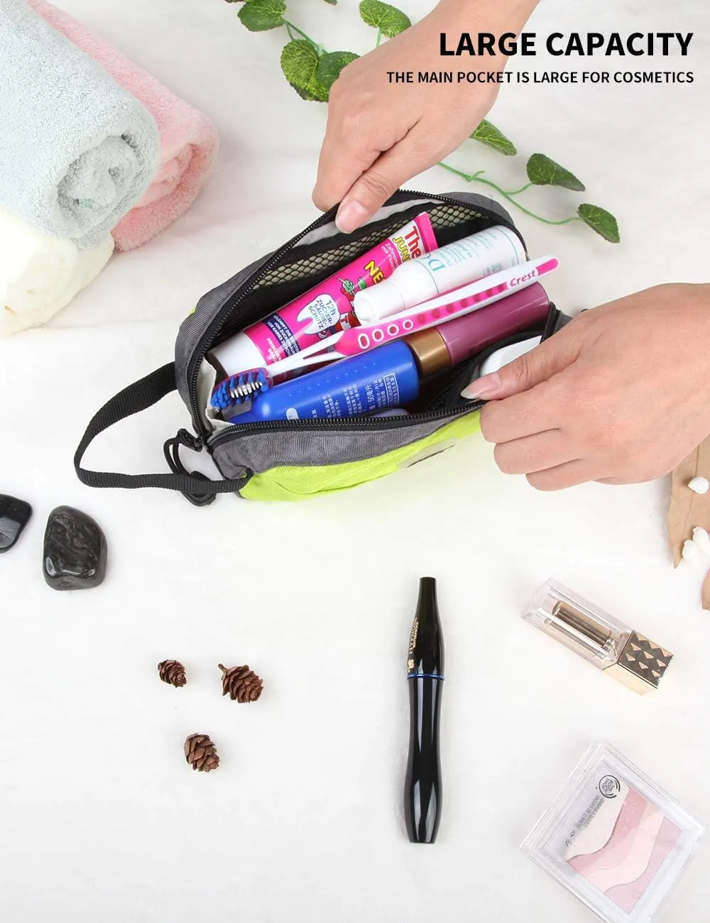 GOX Travel Toiletry Bag Dopp Kit Case for Men Multifunction Packing Organizer Pouch