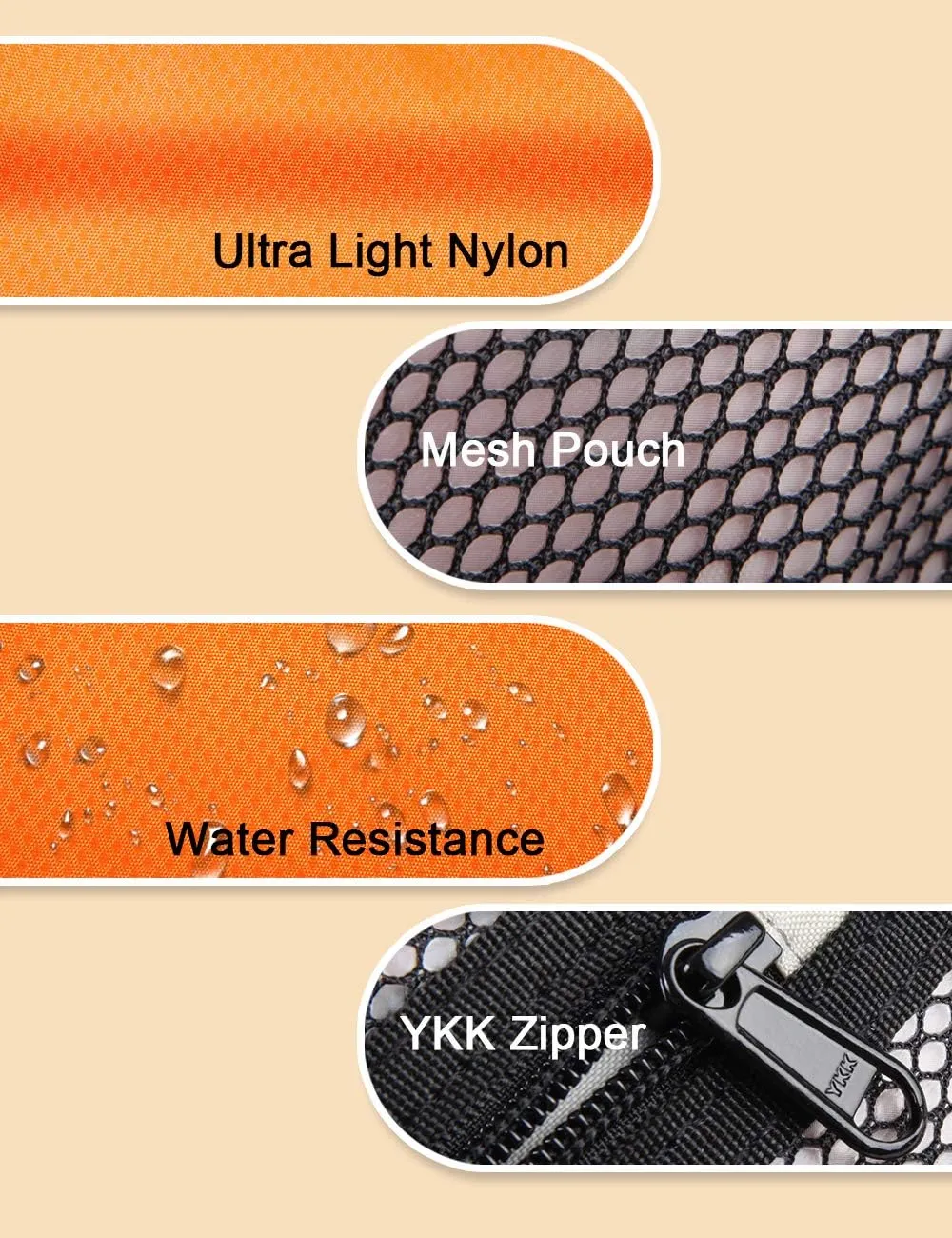 GOX Travel Toiletry Bag Dopp Kit Case for Men Multifunction Packing Organizer Pouch(Orange/Grey)