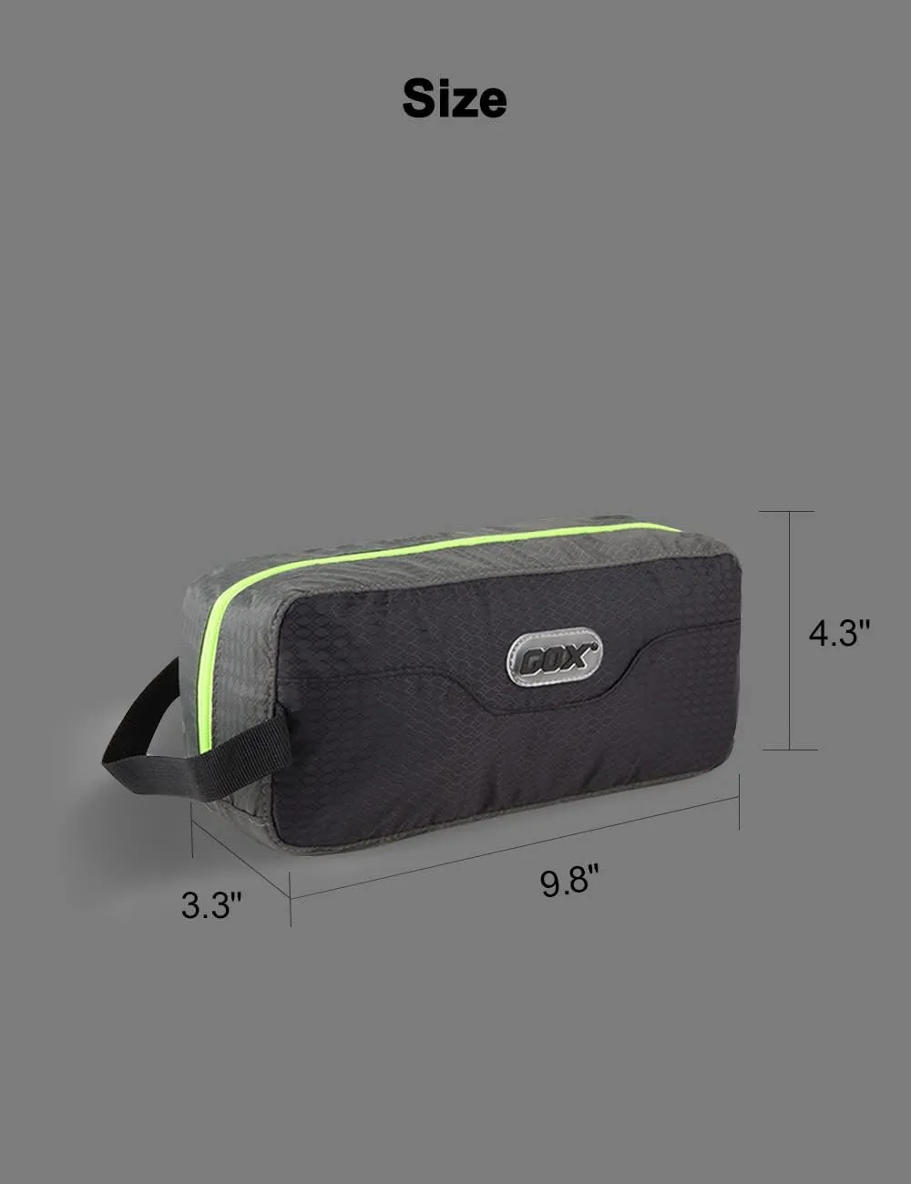 GOX Travel Toiletry Bag,Dopp Kit Case,Ultra-Light Cosmetics Bag Makeup Organizer(Black)
