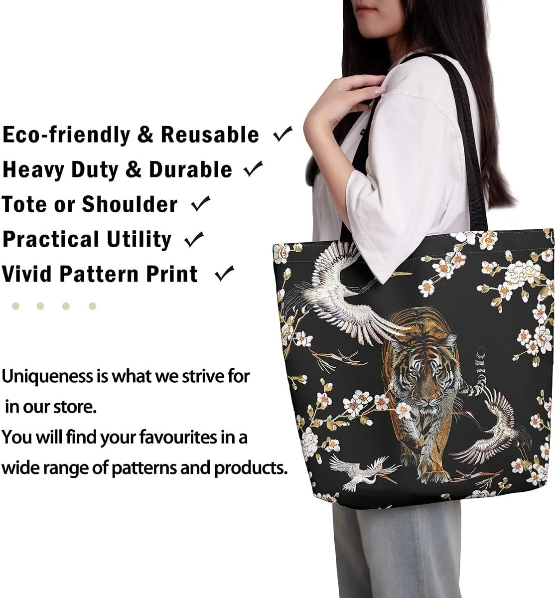 Gradient Swirl Canvas Tote Bag,Galaxy Tie Dye Travel Shopping Bag Bohemian Datura Mandala Circle Shoulder Bag