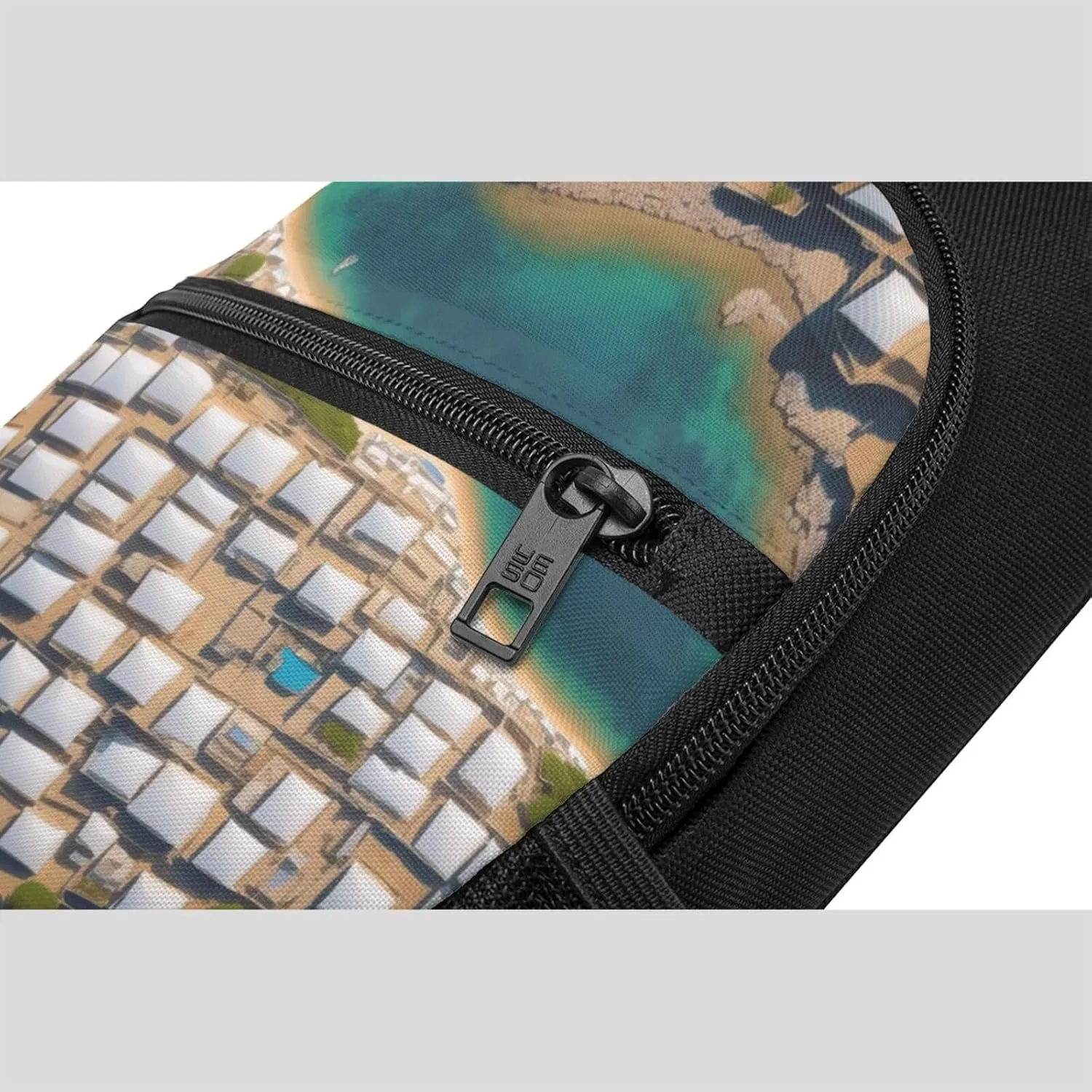 Greek Architecture Printed Patterns Sling Bags For Man And Women Crossbody Chest Bag Shoulder Bag For Casual Sport Daypack