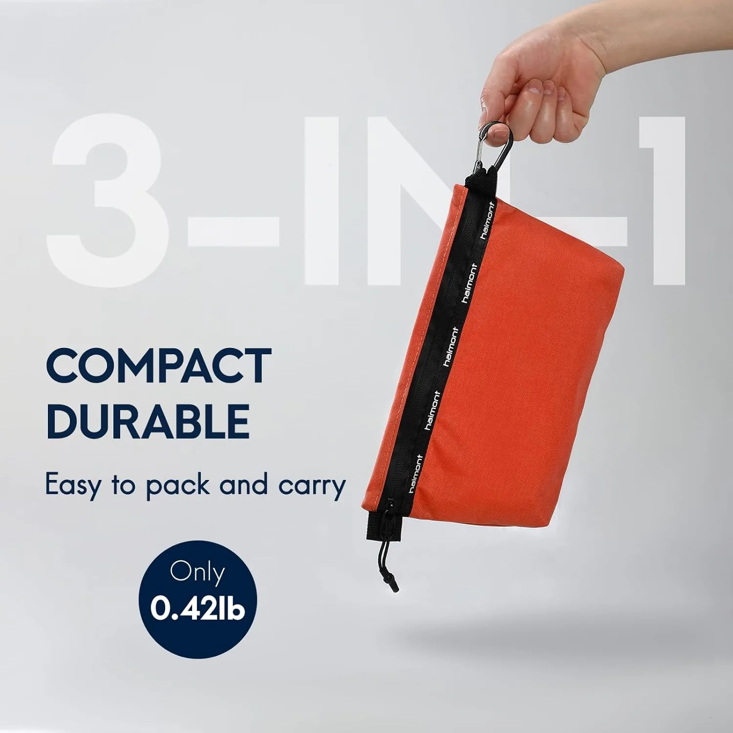 Haimont 3 Sets Zipper Pouch Travel Packing Bags for Toiletry, Makeup, Cosmetic Accessory, Tool, Small Organizer Bag, Water Resistant