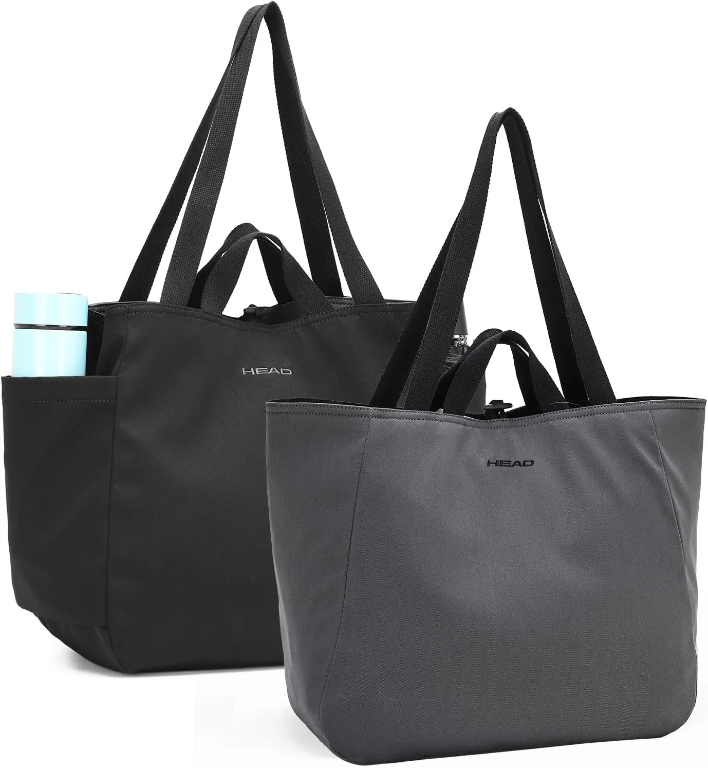 HEAD Reversible Gym Tote Bag for Women, Waterproof Large Shoulder Purse With Double Handles for Travel/Casual/Sport/Tennis