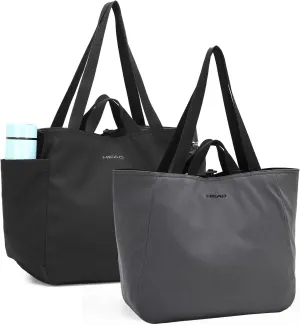 HEAD Reversible Gym Tote Bag for Women, Waterproof Large Shoulder Purse With Double Handles for Travel/Casual/Sport/Tennis