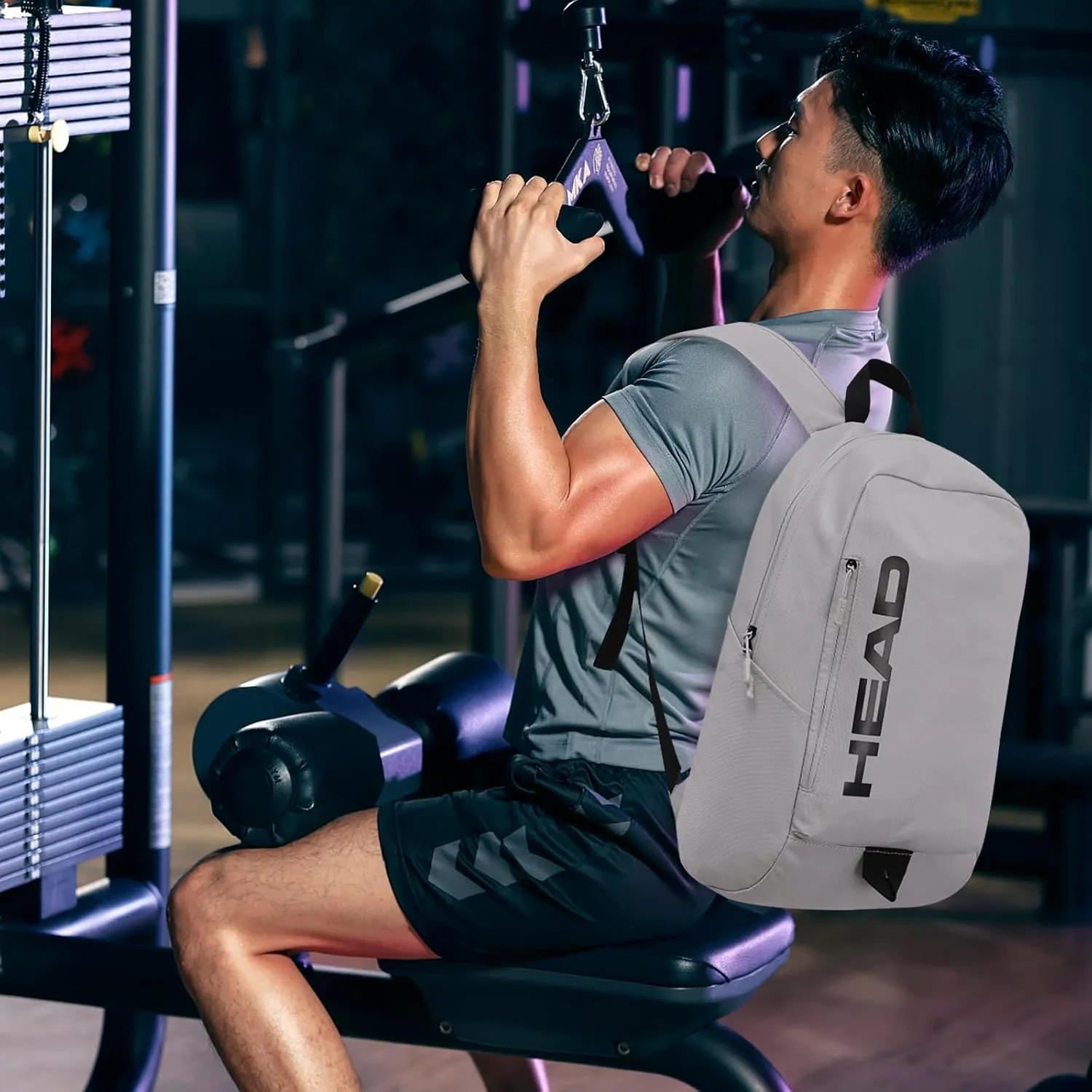 HEAD Waterproof Gym Backpack for Women & Men, Compact Sport Backpack for Gym/Fitness/Work/Daily, College Laptop Bag for 15.6 inch Notebook
