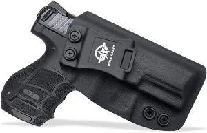 HK VP9/VP9SK Holster IWB Kydex Holster Custom Fit: Heckler & Koch (H&K) VP9 / VP9SK Pistol - Inside Waistband - Adj. Cant Retention - Cover Mag-Button - No Wear - No Jitter