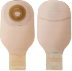 Hollister 8665 Premier 1-Piece 12” Drainable Ostomy Pouch & Soft Convex Flextend Skin Barrier, Pre-Sized 1-1/2”, Beige with Viewing Option, 5 Pack